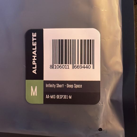 Alphalete Infinity Short. Size medium in Mens. Color is “Deep Space” - Picture 5 of 5